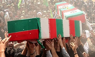 تشییع پیکر 2 شهید گمنام در منطقه 10 تهران تشییع پیکر 2 شهید گمنام در منطقه 10 تهران