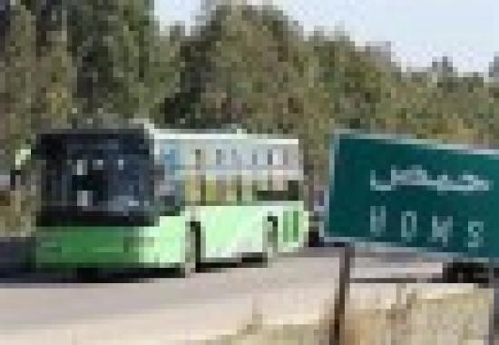 خروج آخرین گروه از افراد مسلح از شهر «حمص»